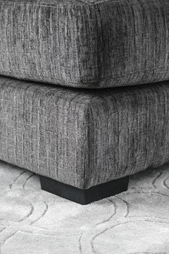 Kaylee Gray U-Shaped Sectional w/ Ottoman Right Chaise - Ornate Home