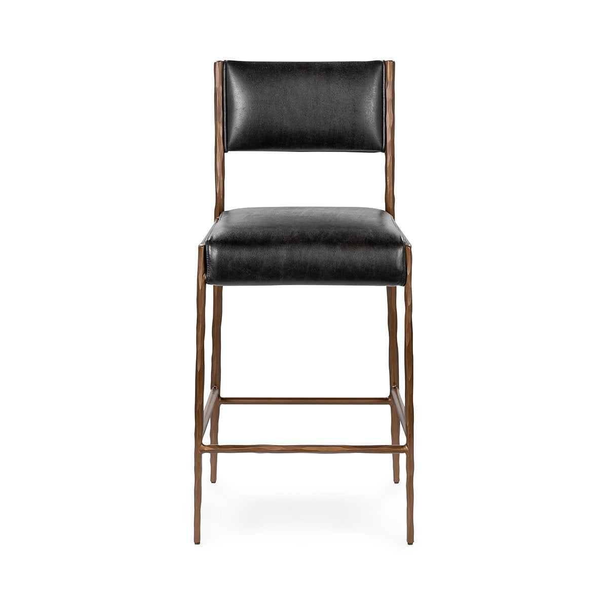 Kayne Jet Black Counter Stool - Ornate Home
