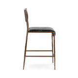 Kayne Jet Black Counter Stool - Ornate Home