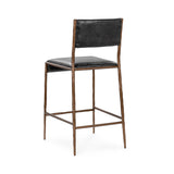 Kayne Jet Black Counter Stool - Ornate Home