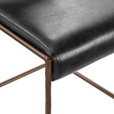 Kayne Jet Black Counter Stool - Ornate Home
