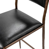 Kayne Jet Black Counter Stool - Ornate Home