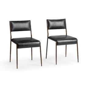 Kayne Jet Black Dining Chair (Set of 2) - Ornate Home