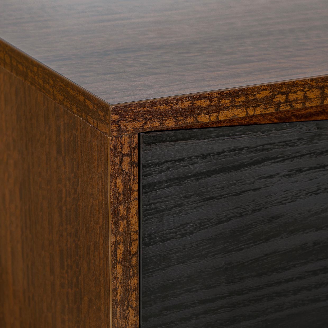 Kayner Charcoal 2-Drawer Nightstand - Ornate Home
