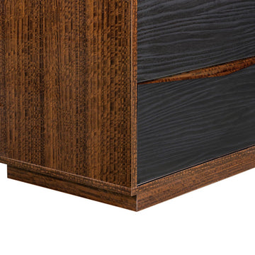 Kayner Charcoal 2-Drawer Nightstand - Ornate Home
