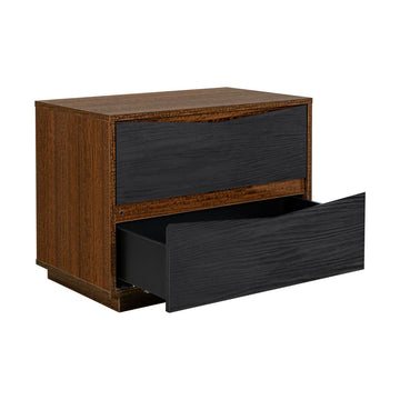 Kayner Charcoal 2-Drawer Nightstand - Ornate Home