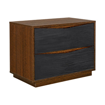 Kayner Charcoal 2-Drawer Nightstand - Ornate Home
