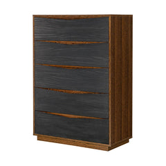Kayner Charcoal 5-Drawer Chest - Ornate Home