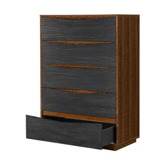 Kayner Charcoal 5-Drawer Chest - Ornate Home