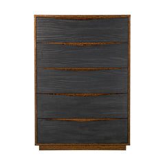 Kayner Charcoal 5-Drawer Chest - Ornate Home