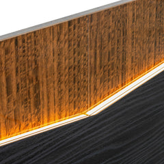 Kayner Charcoal Bed with LED Lights - Ornate Home