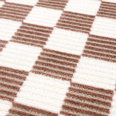 Kaysar Brown Checkered Washable Area Rug - Ornate Home