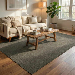 Kaysar Brown Checkered Washable Area Rug - Ornate Home