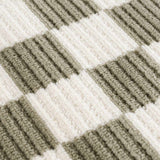 Kaysar Olive Green Checkered Washable Area Rug - Ornate Home