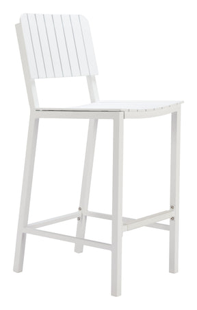 Kayu White Barstool - Ornate Home