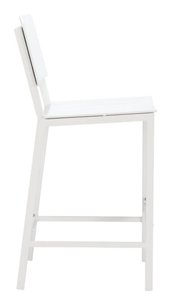 Kayu White Barstool - Ornate Home