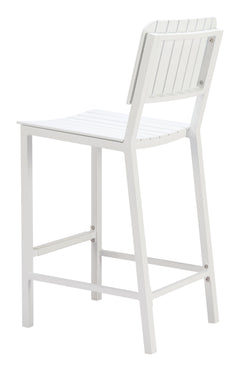 Kayu White Barstool - Ornate Home