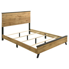 Kaywood Weathered Brown / Natural Pine 4-piece Full Bedroom Set - Ornate Home