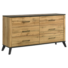 Kaywood Weathered Brown / Natural Pine 4-piece Twin Bedroom Set - Ornate Home