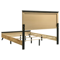 Kaywood Weathered Brown / Natural Pine 5-piece Eastern King Bedroom Set - Ornate Home