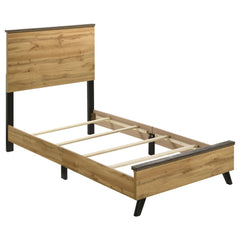 Kaywood Weathered Brown / Natural Pine  5-piece Twin Bedroom Set - Ornate Home
