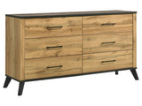 Kaywood Weathered Brown / Natural Pine Dresser - Ornate Home