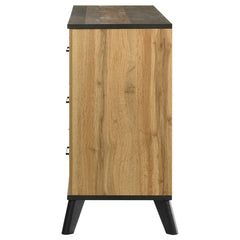 Kaywood Weathered Brown / Natural Pine Dresser - Ornate Home