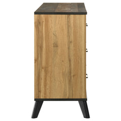 Kaywood Weathered Brown / Natural Pine Dresser - Ornate Home