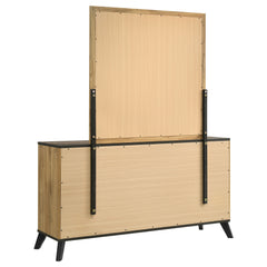 Kaywood Weathered Brown / Natural Pine Dresser and Mirror - Ornate Home