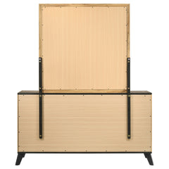 Kaywood Weathered Brown / Natural Pine Dresser and Mirror - Ornate Home