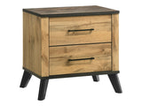 Kaywood Weathered Brown / Natural Pine Nightstand - Ornate Home