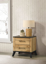 Kaywood Weathered Brown / Natural Pine Nightstand - Ornate Home