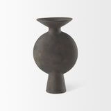 Kaz Brown 11.2"H Earthy Ceramic Vase - Ornate Home