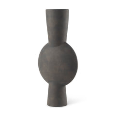 Kaz Brown 16.7"H Earthy Ceramic Vase - Ornate Home