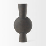Kaz Brown 16.7"H Earthy Ceramic Vase - Ornate Home