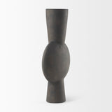 Kaz Brown 16.7"H Earthy Ceramic Vase - Ornate Home