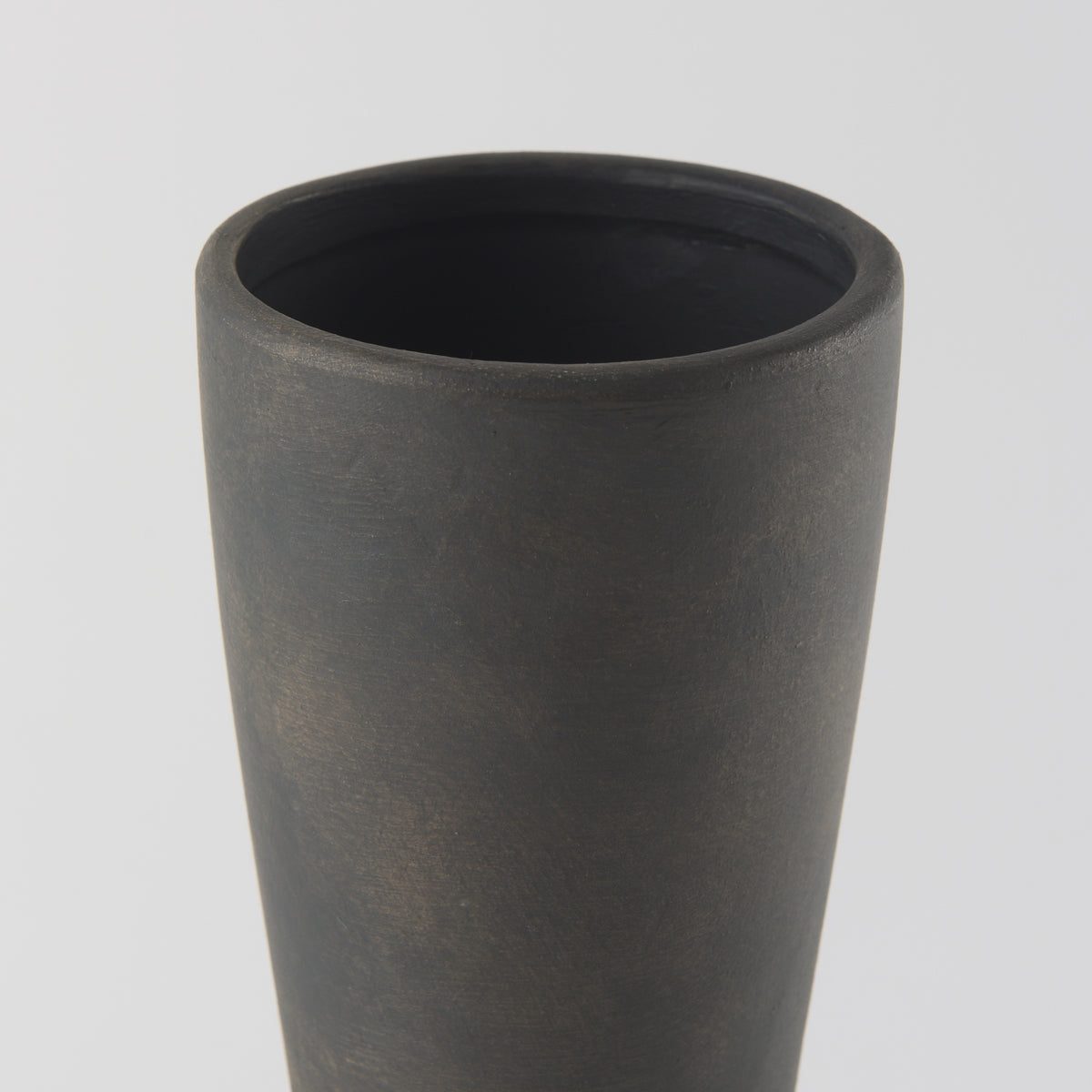 Kaz Brown 16.7"H Earthy Ceramic Vase - Ornate Home