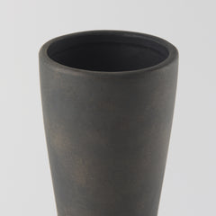Kaz Brown 16.7"H Earthy Ceramic Vase - Ornate Home