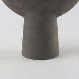 Kaz Brown 16.7"H Earthy Ceramic Vase - Ornate Home