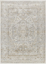 Kazou Gray Medallion Area Rug - Ornate Home