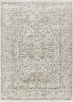 Kazou Gray Medallion Area Rug - Ornate Home