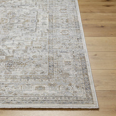 Kazou Gray Medallion Area Rug - Ornate Home
