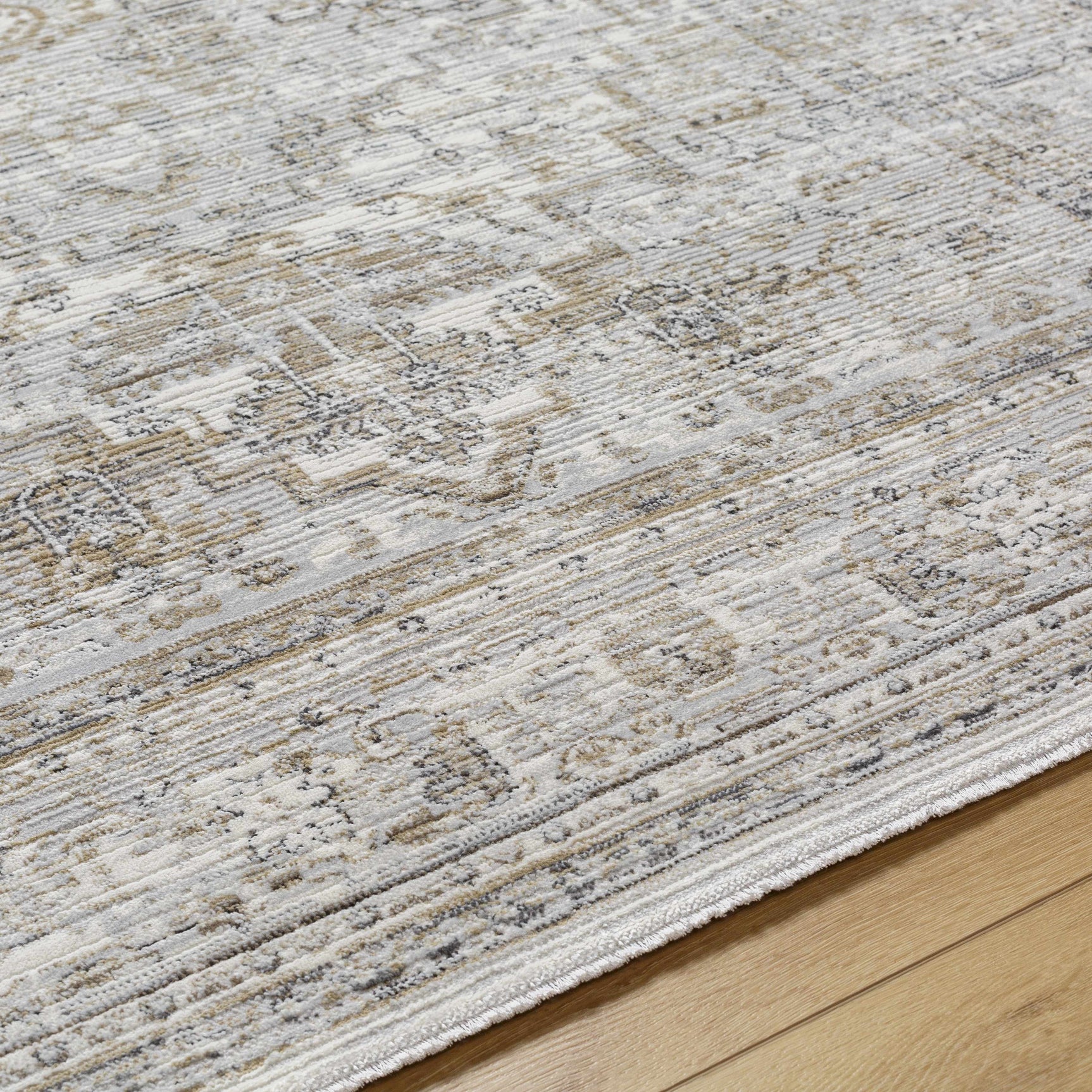 Kazou Gray Medallion Area Rug - Ornate Home