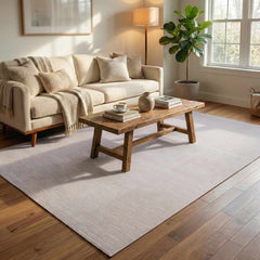 Kazuma Cream Checkered Washable Area Rug - Ornate Home