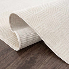 Kazuma Cream Checkered Washable Area Rug - Ornate Home