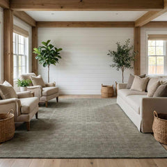 Kazuma Green Washable Area Rug - Ornate Home