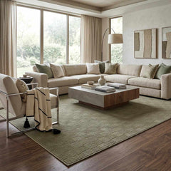 Kazuma Green Washable Area Rug - Ornate Home