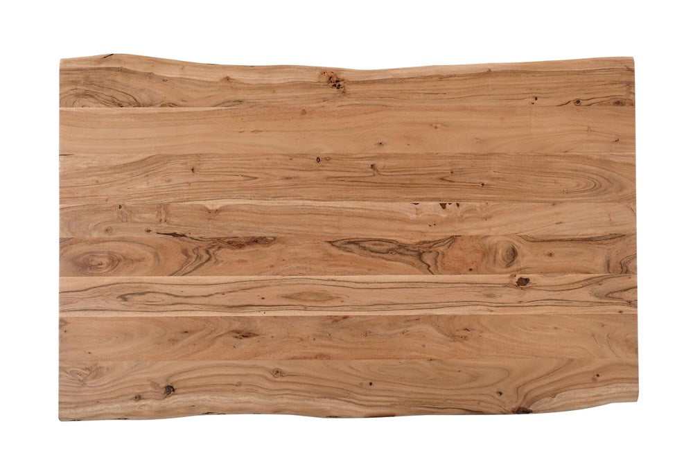 Keal Acacia & Black 79" Dining Table - Ornate Home