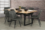 Keal Acacia & Black 79" Dining Table - Ornate Home