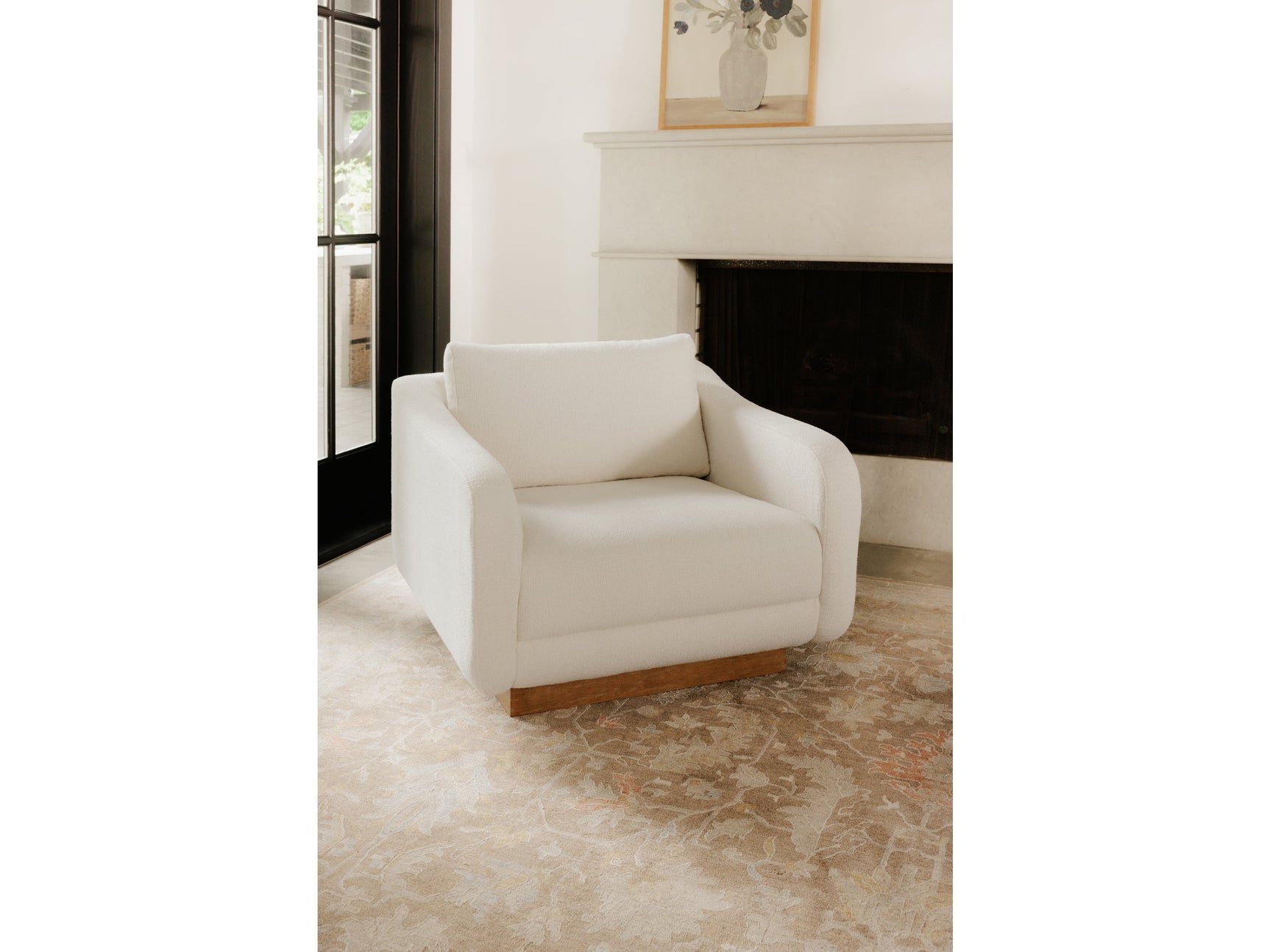 Keane Cream Lounge Chair - Ornate Home
